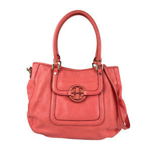 Tory Burch handbag shoulder bag leather salmon pink gold women's z4488